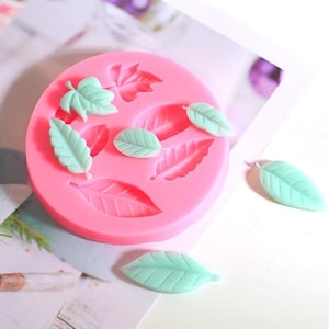 Leaf Fondant Silicone Mold-Maple Leaf Resin Mold-Leaves Jewelry Making Mold-Chocolate Cake Decor Mold-Aromatherapy Candle Soap Mold