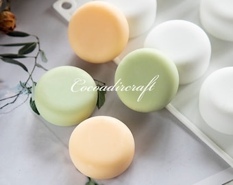 15 cavidades jabón redondo silicona molde-círculo silicona jabón molde-rondo pan molde-mousse chocolate pastel decoración molde-hecho a mano barra de jabón molde