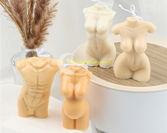 3D Körperkerze Silikonform-Frau Körperkerze-Männliche Weibliche Körperkerze-Göttin Körperkerze-Seifenform