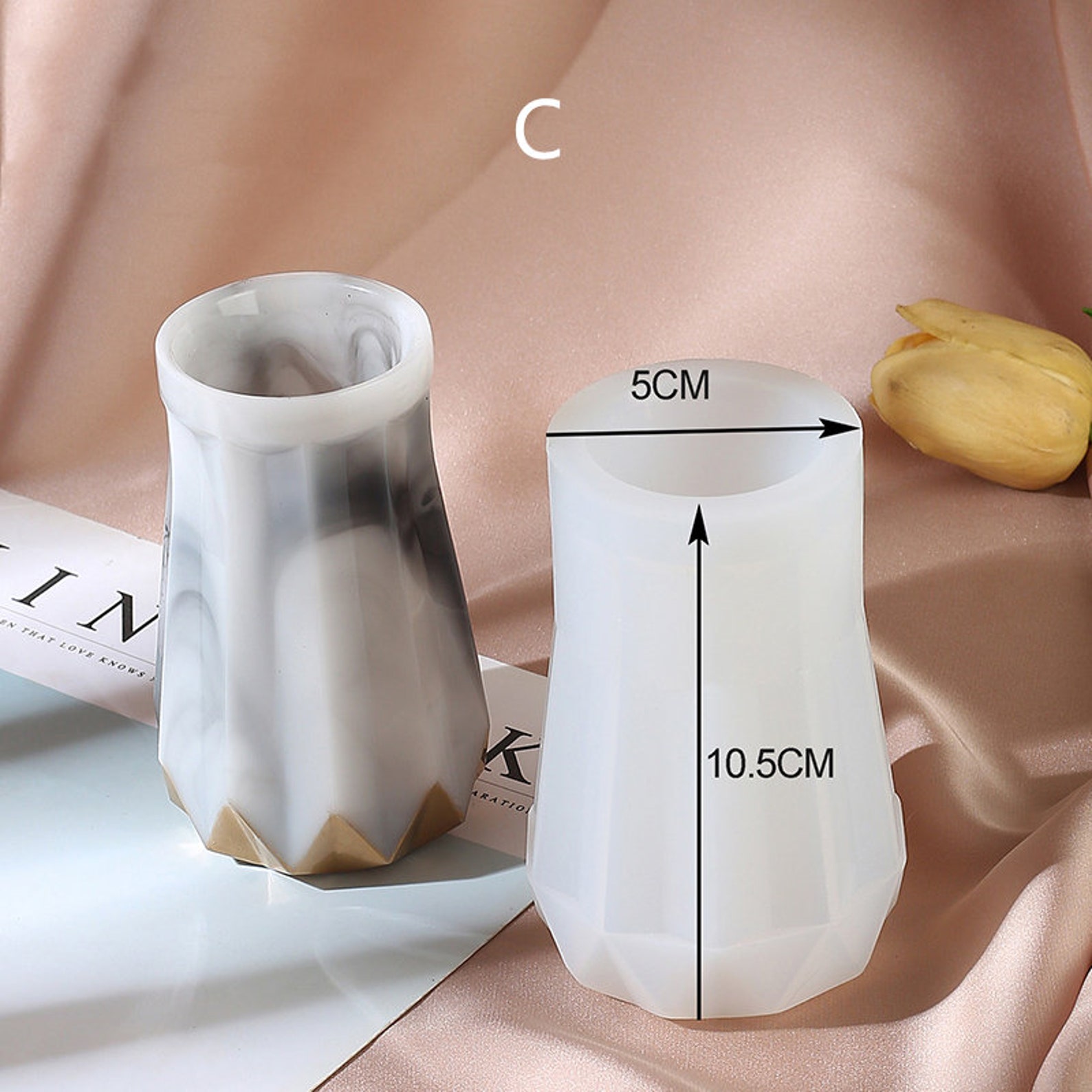 3D Vase Silicone MoldVase Resin MoldVase Mold With Flower Etsy