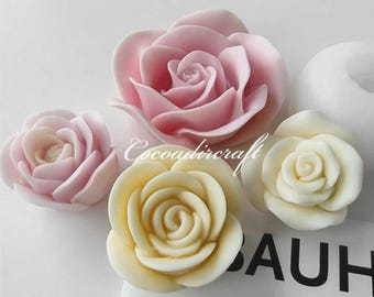 3D Rose Candle Silicone Mold-Rose Flower Candle Mold-Valentine Rose Candle Mold-Wedding Bouquet Candle-Aromatherapy Plaster Art Mold