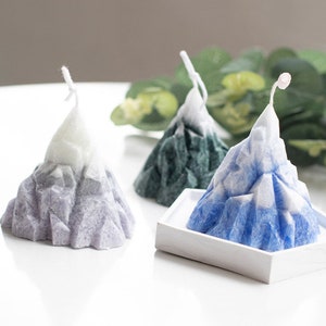 Mountain Peak Candle Silicone Mold-Snow Mountain Candle Mold-Volcano Candle Mold-Shaped Candle Mold-Jesmonite Cement Resin Decor Mold
