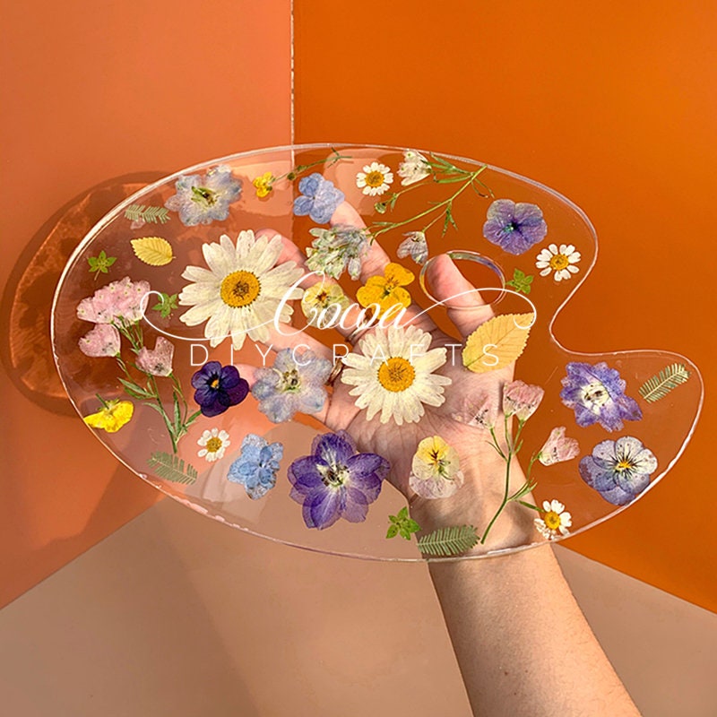 Paint Palette Resin Moldresin Art Palette Moldoval Palette Etsy