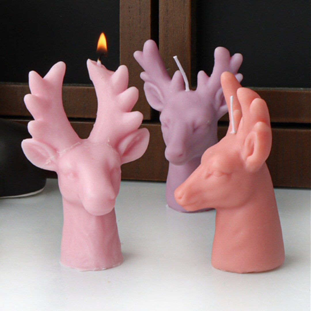 3D Sika Deer Silicone Mold - For Soap, Candles, Chocolate, Fondant, 7x3.5x4.1cm, Baking & Craft Tool - View #11