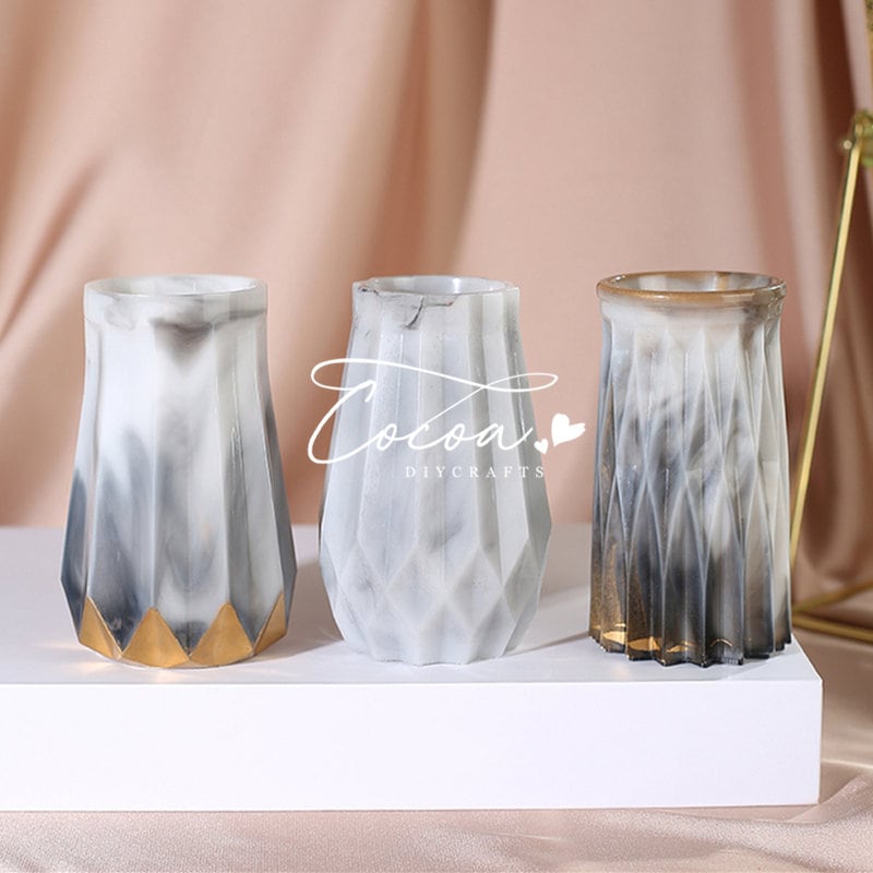 3D Vase Silicone MoldVase Resin MoldVase Mold With Flower Etsy