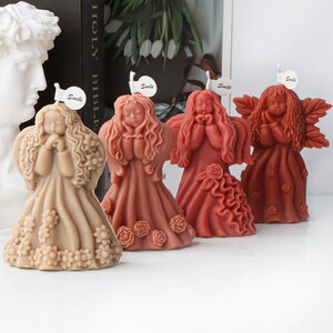 Beautiful Girl Silicone Mold-Girl Angel Candle Mold-Flower Girl Candle Mold-Cartoon Girl Candle Mold-Aromatherapy Plaster Mold