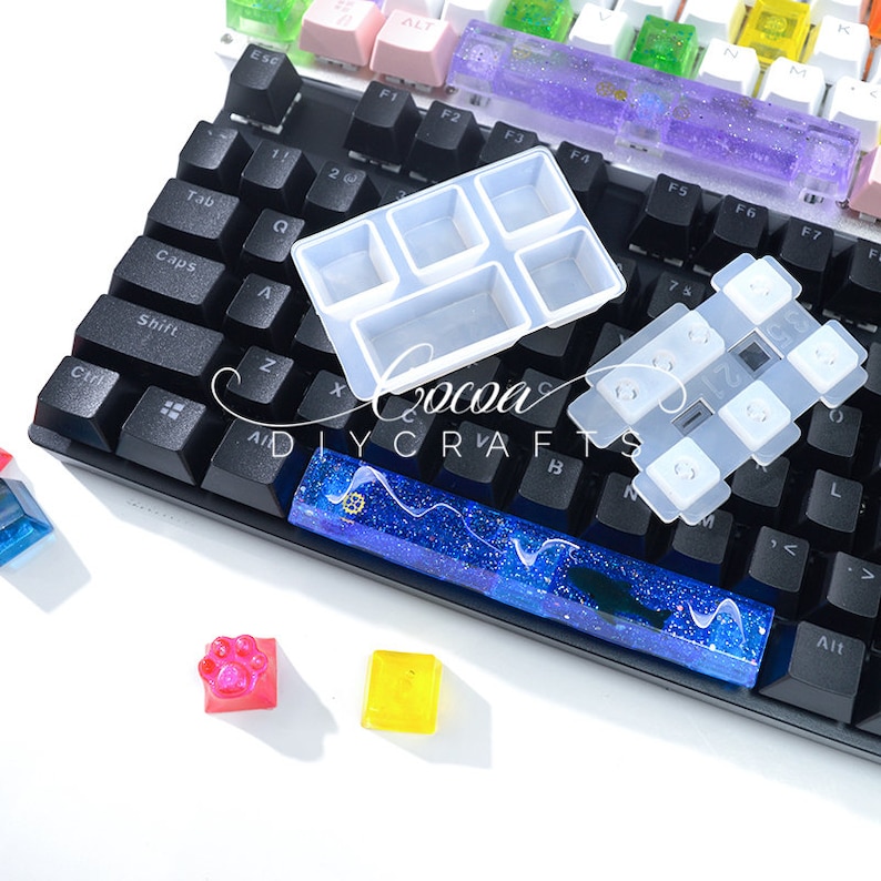 Mechanical Keyboard Silicone Mold-Creative Keycaps Resin Mold-Cute Cat Paw Keycap Mold-Key Cap Mold-Computer PC Gamer Keycap Craft Mold 