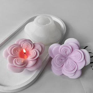 Austin Candle Silicone Mold-Austin Rose Candle Mold-Aesthetic Flower Candle Mold-Valentine Candle Soap Mold-Aromatherapy Plaster Mold