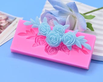 Rose Fondant Silicone Mold-Rose Flower Candle Mold-Natural Flower Resin Mold-Chocolate Cake Decor Mold-DIY Baking Mold-Epoxy Resin Art Mold