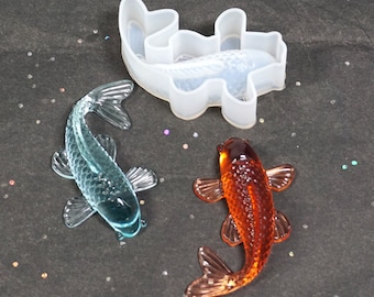 Cute Koi Fish Silicone Mold-Lucky Koi Fish Mold-Koi Fish Resin Mold-Koi Keychain Mold-Fish Jewelry Making Mold-Epoxy Resin Art Mold