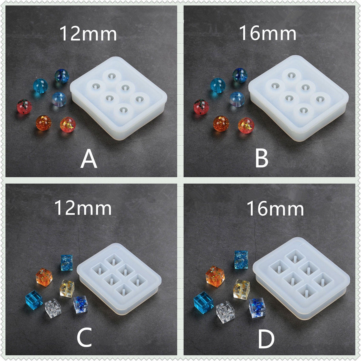 Sphere Cube Beads Silicone MoldSilicone Bead Mold with Etsy