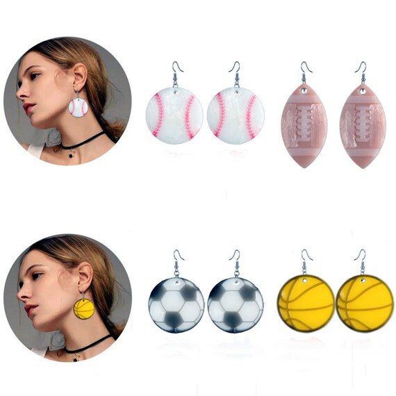 Sports Ball Earring Mold-football Earring Resin Mold-basketball