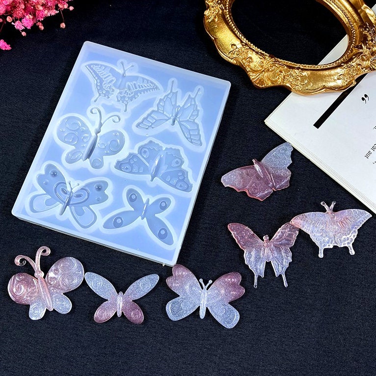 Beautiful Butterfly Silicone Mold-butterfly Resin Mold-butterfly Earrings  Mold-butterfly Necklace Jewelry Mold-diy Butterfly Pendant Mold 