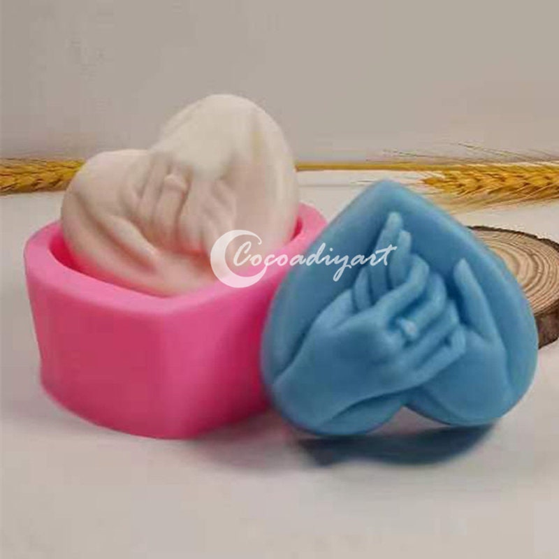 Silicone Soap Mold Heart Hands  Soap Silicone Mold Baby Heart - Soap Mold  Silicone - Aliexpress