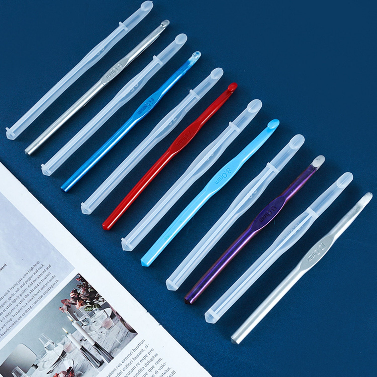 10pcs Crochet Hook Silicone MoldCrochet Hook Resin MoldDIY Etsy