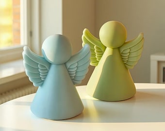 Nordic Angel Candle Silicone Mold-Simple Angel Candle Mold-Christmas Angel Candle Mold-Handmade Soap Mold-DIY Aromatherapy Plaster Mold