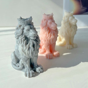 3D Lion Candle Silicone Mold-Lion King Candle Mold-Animal Lion Candle Mold-Handmade Lion Soap Mold-DIY Aromatherapy Plaster Mold