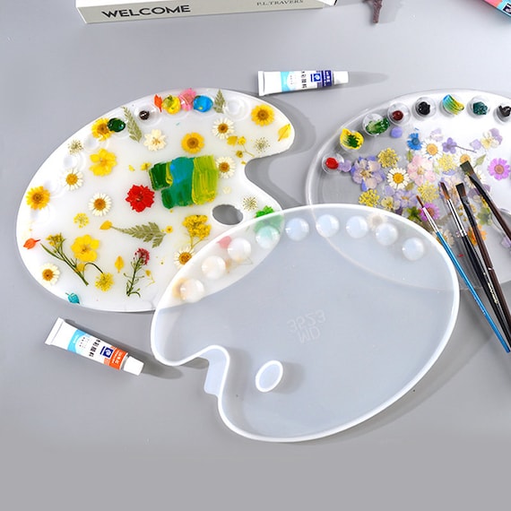 Paint Palette Silicone Mold-paint Palette Tray Resin Mold-drawing