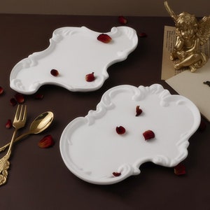 Flower Dish Silicone Mold-Nordic Style Storage Plate Mold-Irregular Tray Resin Mold-Cement Plaster Jesmonite Tray Mold-Epoxy Resin Art Mold