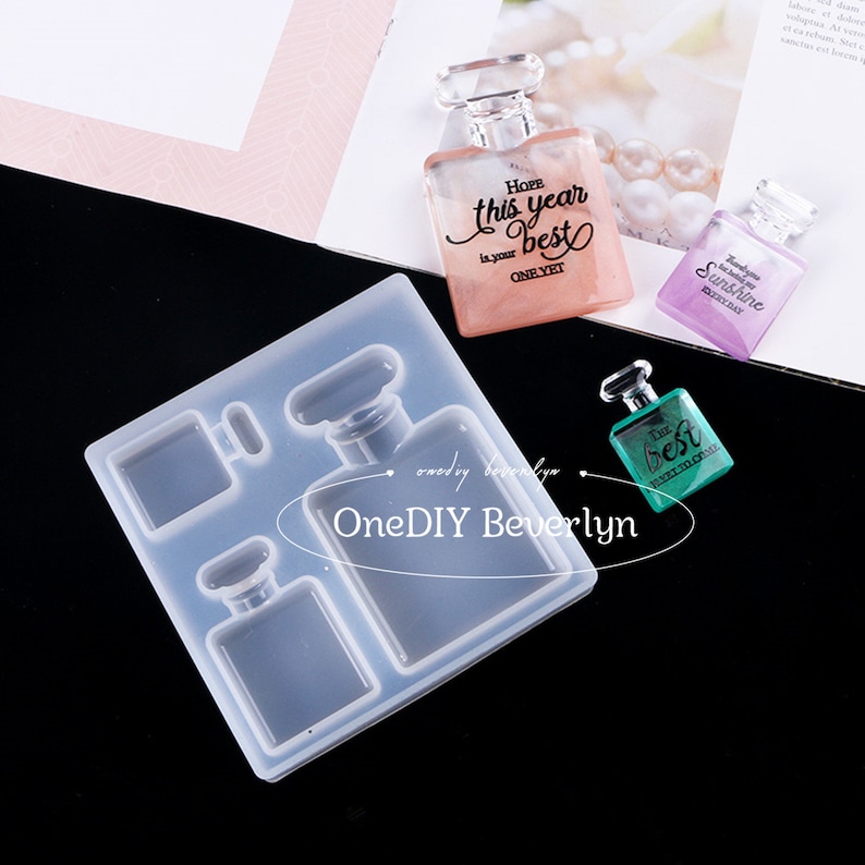 Perfume Bottle Silicone MoldDIY Fashion Perfume Bottle Resin Etsy