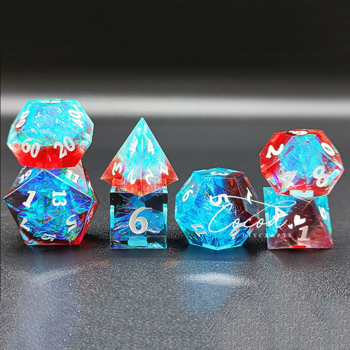7Pcs/Set DnD Dice Resin MoldPolyhedral Game Dice Silicone Etsy