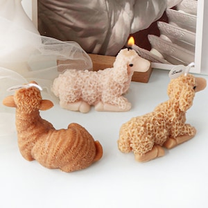 3D Sheep Silicone Mold-Little Sheep Candle Mold-Cute Alpaca Candle Mold-Animal Alpaca Candle Mold-Aromatherapy Plaster Mold-Home Decor Mold