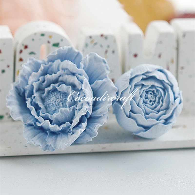 21 Stampini In Silicone Per Torta A Forma Di Peonia - Set Per Decorazioni In Zucchero, Foglie E Petali, Resistente Al Calore - 3