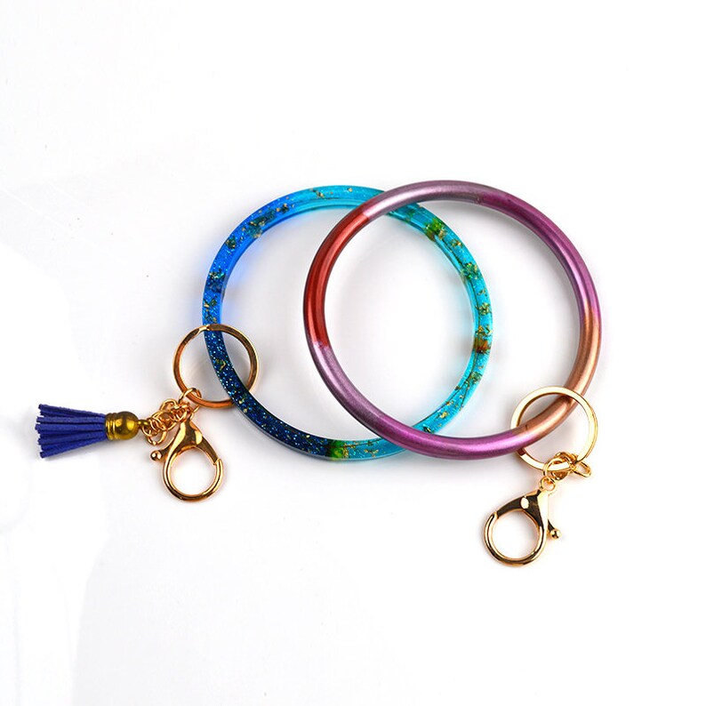 Square Round Bracelet Silicone Mold-Crystal Epoxy Bag Handle Mold-UV Resin Molds-DIY Dried Flower Specimen Ring Mold-Keychain Bracelet Mold
