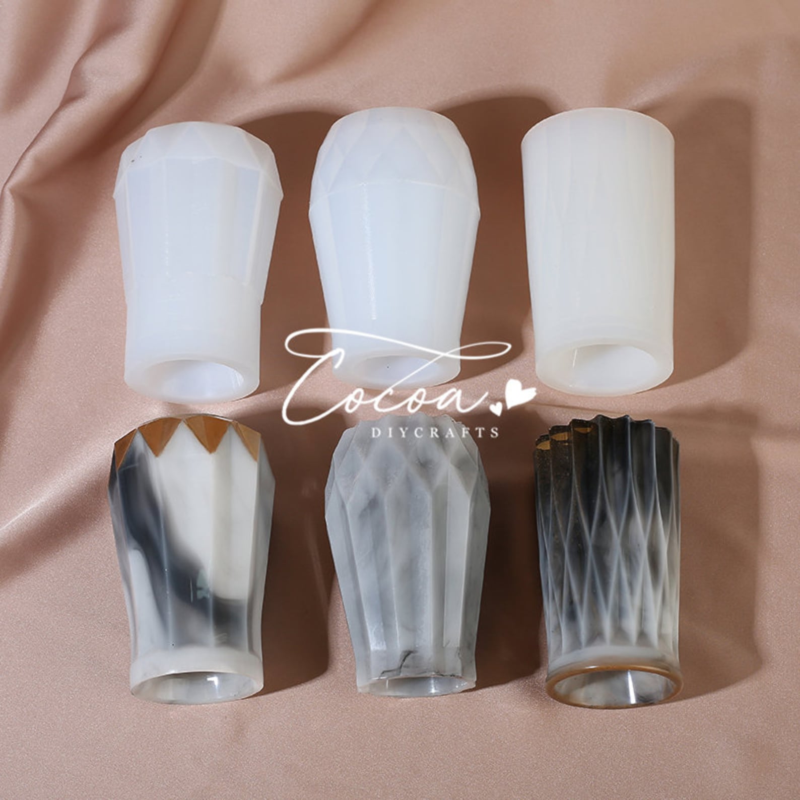 3D Vase Silicone MoldVase Resin MoldVase Mold With Flower Etsy