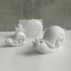 Molde de silicona de Caracol 3D-molde de resina de Caracol Animal-molde de llavero de Caracol-molde de fabricación de joyería colgante de Caracol-molde de yeso de aromaterapia DIY