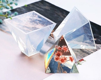 50mm Pyramid Silicone Mold-Orgonite Pyramid Resin Mold-Crystal Pyramid Mold-DIY Dried Flower Pyramid Mold-Epoxy Resin Art Mold