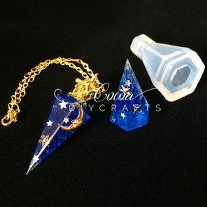 Diamond Shape Cone Pendant Resin Mold-Cone Necklace Silicone Mold-Small Cone Ring Holder Mold-Crystal Pendulum Mold-Cone Jewelry Charm Mold