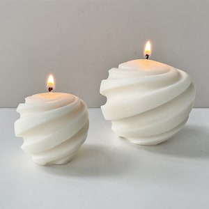Thread Ball Candle Silicone Mold-Spiral Ball Candle Mold-Swirl Sphere Candle Mold-Handmade Soap Mold-DIY Aromatherapy Plaster Mold