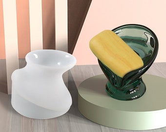Simple Soap Holder Silicone Mold-Draining Soap Holder Mold-Lotus Soap Tray Mold-Soap Display Mold-Soap Dish Resin Mold-Home Decoration Mold