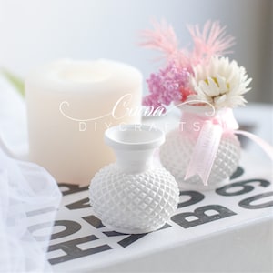 3D Vase Silicone Mold-Diamond Shaped Vase Mold-Small Vase Resin Mold-Cute Vase Mold-Aromatherapy Plaster Mold-Epoxy Resin Art Mold