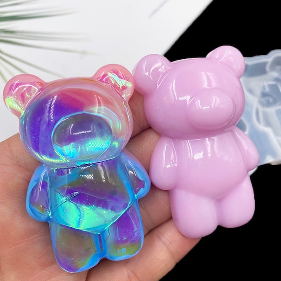 Cartoon Bear Silicone Mold-cute Bear Resin Mold-bear Keychain Mold-bear  Jewelry Pendant Mold-silicone Bear Mold-epoxy Resin Gift Mold 