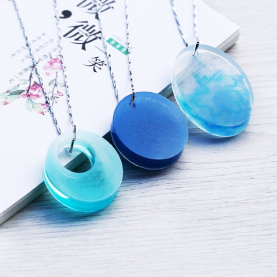 DIY Crystal Epoxy Resin Earrings Mold Water Pattern Wave Necklace