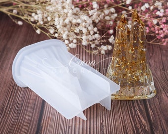 3D Fairytale Castle Silicone Mold-Cartoon Castle Resin Mold-Beautiful Castle House Mold-Crystal Castle Mold-Epoxy Resin Mold-Gift for Kids