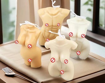 Stampo in silicone per candele a forma di corpo umano, stampo per candele a forma di corpo femminile, stampo per candele a forma di corpo di dea, stampo per candele a forma di corpo maschile, stampo per candele a forma di torso, stampo per candele in cera di soia