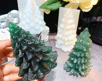 Pine Tree Silicone Mold-Christmas Tree Candle Mold-Crystal Tree Resin Mold-Aromatherapy Plaster Mold-Christmas Tree Night Light Mold