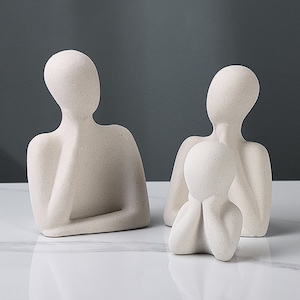 Happy Family Silicone Mold-Thinker Statue Concrete Mold-Human Body Resin Mold-Sculpture Candle Mold-Abstract Art Mold-Jesmonite Plaster Mold