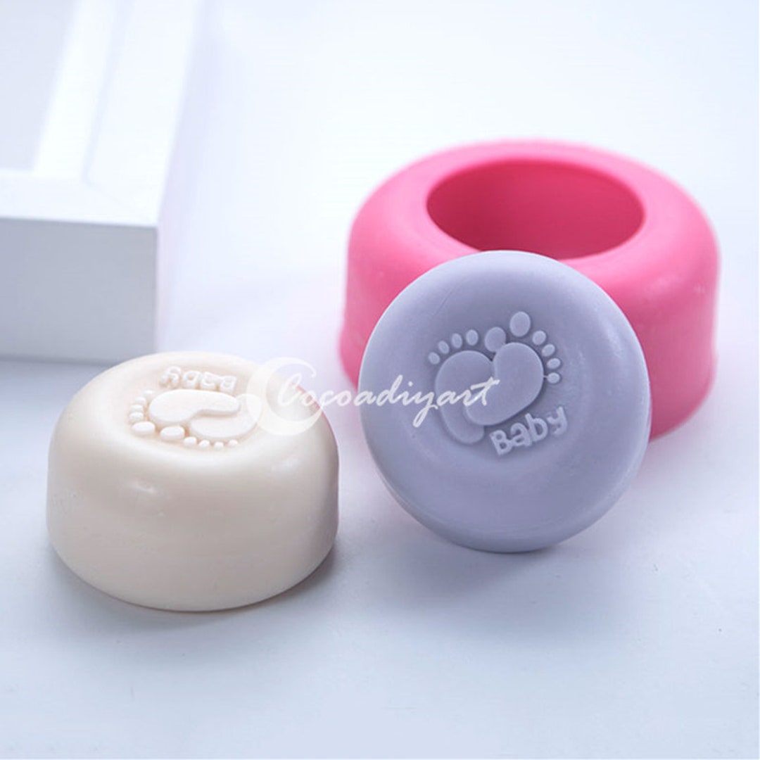 Baby Feet Soap Moldbaby Footprints Soap Moldround Footprint Soap Mold