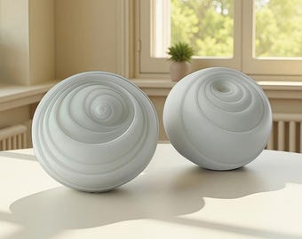 Spiral Ball Candle Silicone Mold-Round Ball Candle Mold-Geometric Ball Candle Mold-Sculpture Candle Mold-Handmade Soap Mold-Soy Candle Mold
