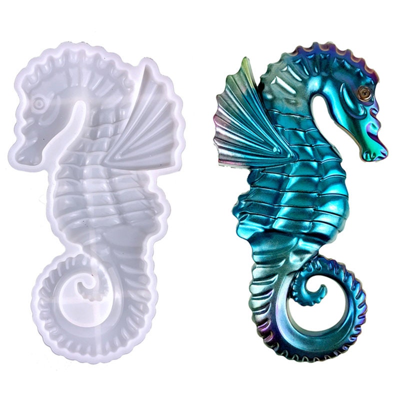 Glassculptuur Zeepaardje H24cm - de Toverkamer