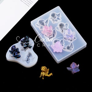 Cute Angel Silicone Mold-Baroque Cupid Angel Resin Mold-Angel Wings Necklace Mold-Angel Jewelry Charms Mold-Epoxy Resin Art Mold