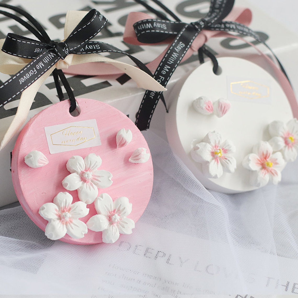 Cherry Blossom Fondant Moldcherry Blossom Candle Moldflower Etsy