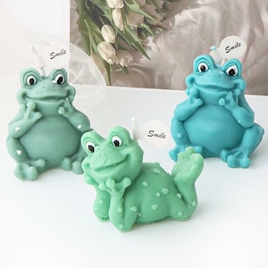 Lovely Frog Silicone Mold-Animal Frog Candle Mold-Frog Figurine Candle Mold-Sculpture Candle Mold-Aromatherapy Plaster Mold-Home Decor Mold