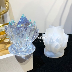 Crystal Resin Silicone Mold-Crystal Cluster Candle Mold-Crystal Gem Mold-Epoxy Resin Art Mold-Candle Craft Mold-Home Decoration Mold