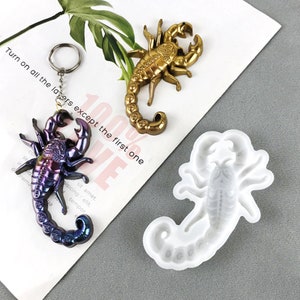 Crochet Scorpion Silicone Mold-Scorpion Keychain Resin Mold-Scorpion Necklace Pendant Mold-Animal Jewelry Making Mold-Epoxy Resin Art Mold