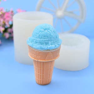 Eis Fondant Silikonform-Eis Kegel Kerzenform-Dessert Kerze Form-Schokoladen Kuchen Dekor Form-Aromatherapie Kerze Seifenform